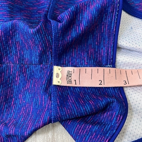 Blue & pink Reebok athletic shorts size large mesh thick waistband marl print - Picture 4 of 11